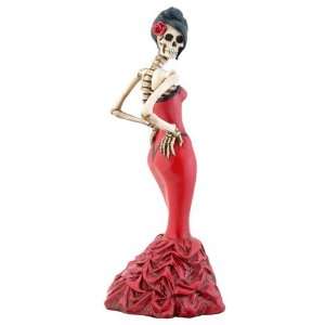  Figurine  Ballroom Girl in Red Dress 