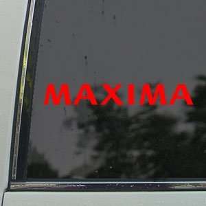  Nissan Red Decal Maxima GTR SE R S15 S13 350Z Car Red 