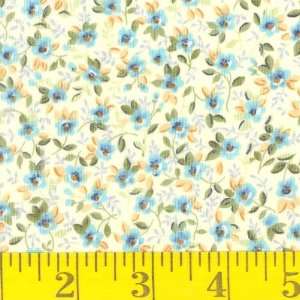  45 Wide Cotton Lawn Yellow Floral Fabric By The Yard 