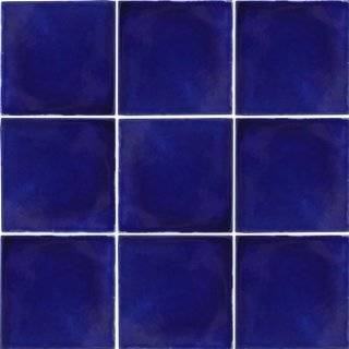   Tile   Set of NINE 4x4 Cobalt Blue Talavera Tiles
