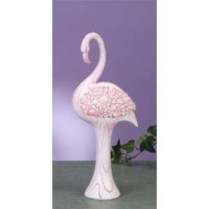 Bejeweled Flamingo Bird Standing Figurine Statue Decoration  