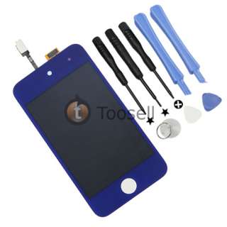 Blue LCD Screen + Touch Screen Digitizer Assembly For iPod Touch 4 4th 
