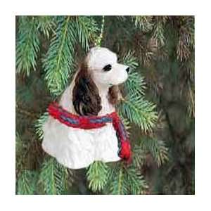 Cocker Spaniel Miniature Dog Ornament   Parti Brown 