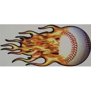 DEC 094 Basketball Fireball Full Color 12 in. Decal  