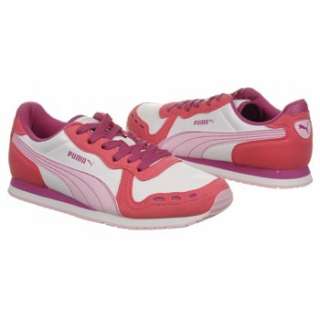 Athletics Puma Kids Cabana Racer Pre/Grd White/Raspberry/Pink Shoes 