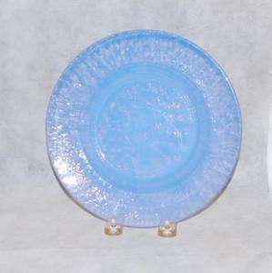 Effetre Murano Blue Opalescent Glass Salad Plate  