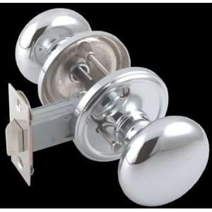 Door Knob Privacy Sets Chrome Solid Brass, 2 3/4 Privacy Set