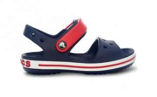 Original Crocs 12856 485 Crocband Sandale Kids Navy / Red Blau Rot 