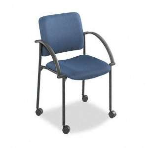  Safco Products   Safco   Moto Stacking Chairs, Blue Fabric 