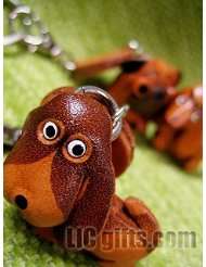   Dog Leather Japanese Cell Phone Charms VANCA Craft Petit Mini Mascot