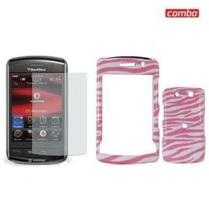  BlackBerry Storm2 9550 Combo Pink/White Zebra Design 