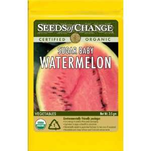  S14155 Certified Organic Sugar Baby Watermelon Patio, Lawn & Garden