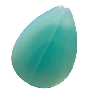  Light Blue Opalite Glass 35mm Tear Drop Focal Beads (2 