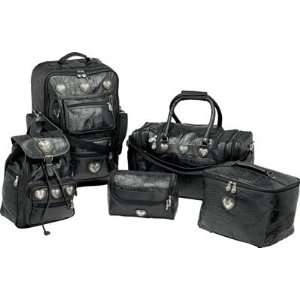  5pc Leather Luggage Set