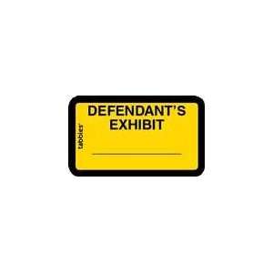  Defendants Exhibit Yellow 252 Labels/Pk, 4 Pkgs/Box 