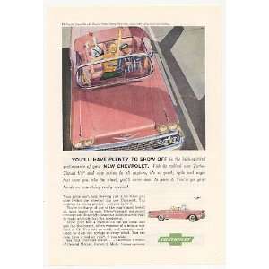  1958 Pink Chevrolet Chevy Impala Convertible Print Ad 