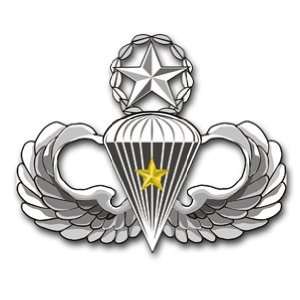  US Army Master 5 Combat Jump Wings Decal Sticker 5.5 