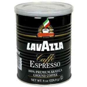 Lavazza Premium Coffee Coffee Caffe Espresso Ground, 8 Ounce (Pack of 