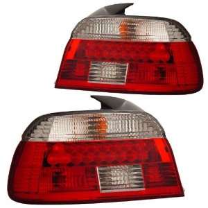  2001 2003 BMW E39 5 Series KS LED Red/Clear Tail Lights 
