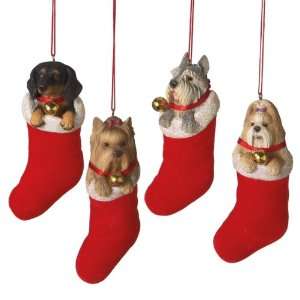  Lap Dog In Stocking Ornament