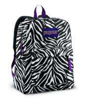 JanSport SuperBreak Backpack Bookbag Daypack ZEBRA  