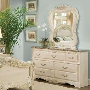  Rococo Dresser and Mirror Set Furniture & Decor