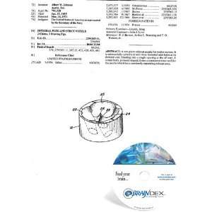  NEW Patent CD for INTEGRAL PLUG AND STRUT NOZZLE 