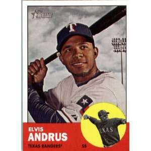   Elvis Andrus   Texas Rangers (ENCASED MLB Trading Card) Sports
