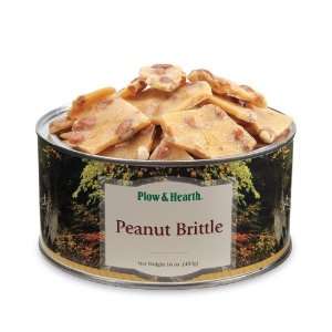 Plow and Hearth Peanut Brittle in 16 oz. Tin  Grocery 
