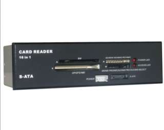 MS Tech 16in1 Card Reader LU 161S USB2.0   SATA silber  