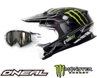 Oneal 712 Monster MX Crosshelm Gr.L + TWO X Brille bl  