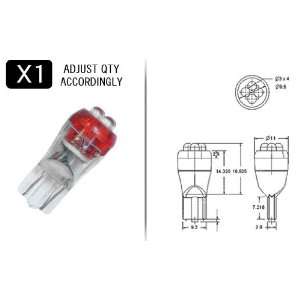 RED 4 point 194 style LED replacement bulb Automotive
