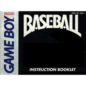  Baseball GB Instruction Booklet (Game Boy Manual Only   NO 