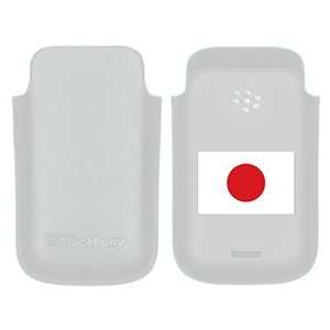 Japan Flag on BlackBerry Leather Pocket Case