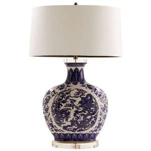  Blue and White Dragon Lamp * Sale Price Ends Soon 