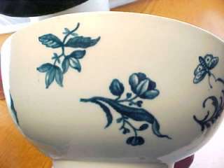   1780 Worcester Porcelain Blue and White Bowl. 6in. 18th Century  