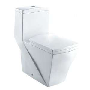 Ariel Granada Contemporary One Piece White Toilet with Dual Flush 26 