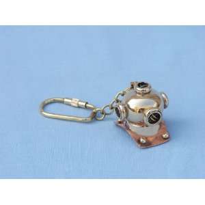 Brass/Copper Diving Helmet Key Chain 5     Nautical Decorative Gift 