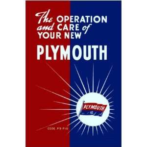   1940 PLYMOUTH Full Line Owners Manual User Guide Automotive