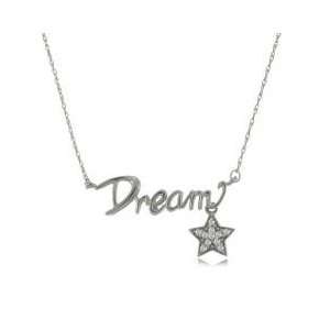    DREAM Necklace 14K White Gold with Diamond Star   NEW Jewelry