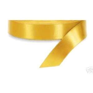    1.5x 25 Yds Single Face Satin Ribbon  Lt Gold 