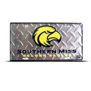  Southern Miss Golden Eagles Metal College License Plate 