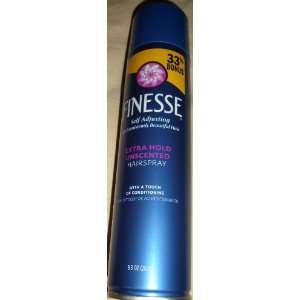 Finesse Self Adjusting Extra Hold Unscented Hair Spray Unisex, 7 Ounce