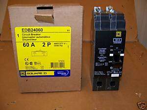 Square D EDB24060 2pole 60amp 480v circuit breaker New  