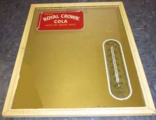 Vintage Royal Crown Cola (R C Cola) Mirror/Thermometer  