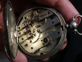 Antique silver pocket watch Dumon Guinand Chaux de Fonds,for Ottoman 