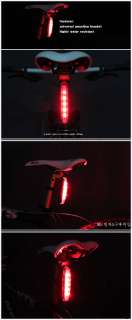 NEW 2011 Bright Cycling bicycle 5 LED FLASH Bike Red Tail Rear Tail 