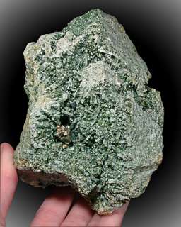 Green URALITE Actinolite pseudo Diopside w/ PYRITE  