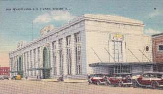 New Pennsylvania RR Train Station Newark NJ postcard  