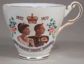   Silver Jubilee Cup & Saucer ENGLISH BONE CHINA (1952   1977)  